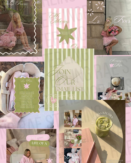 Pretty in Pink Editable Canva Template