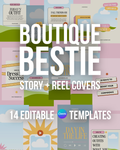 Boutique Bestie Story + Reel Covers - Editable Canva Templates